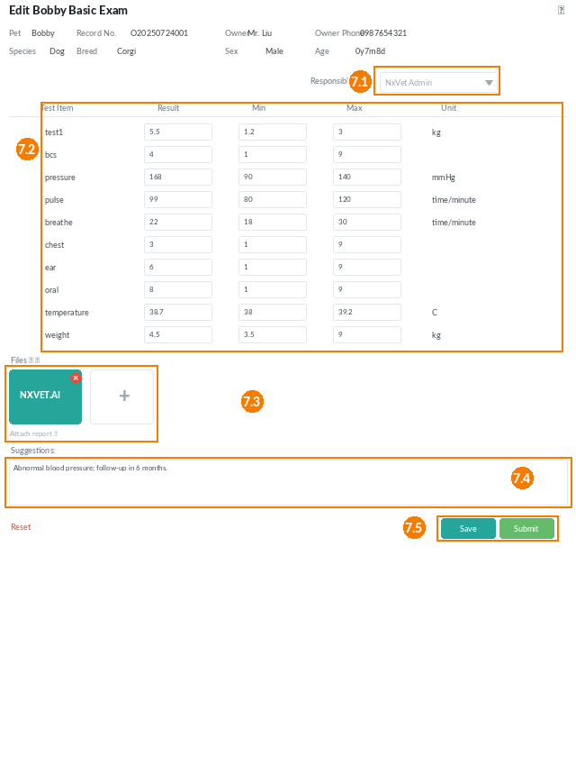 pet medical record screenshot 3 of 7