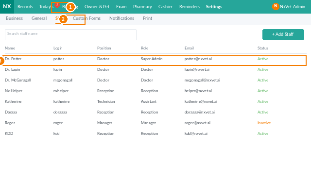 staff management screenshot 2 of 7